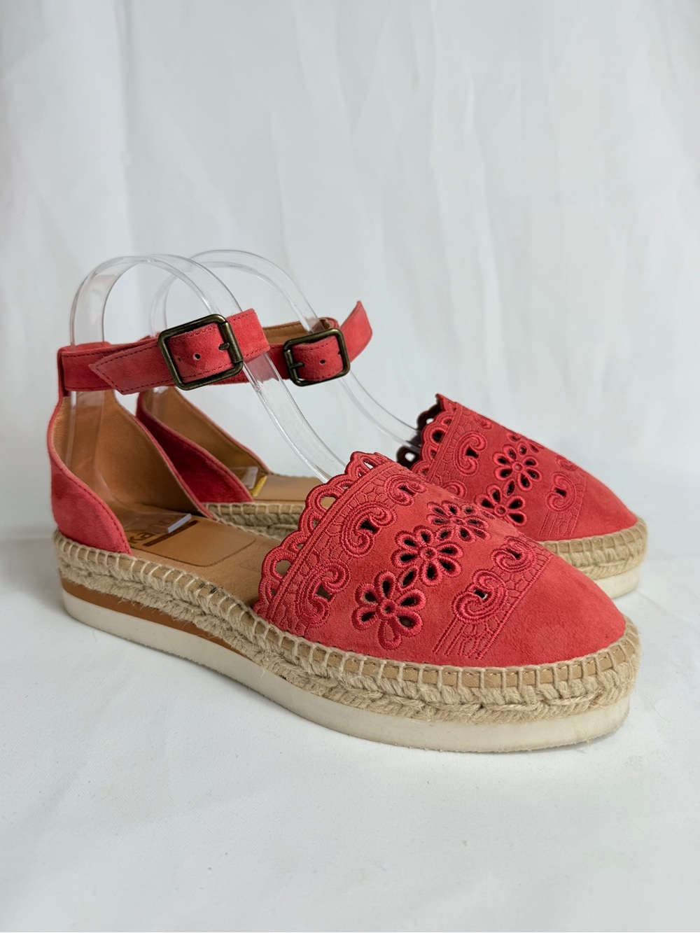 Womens Kanna Natural Spain Corral Espadrille Open Toe Sandal Wedge 7.5 EU 38